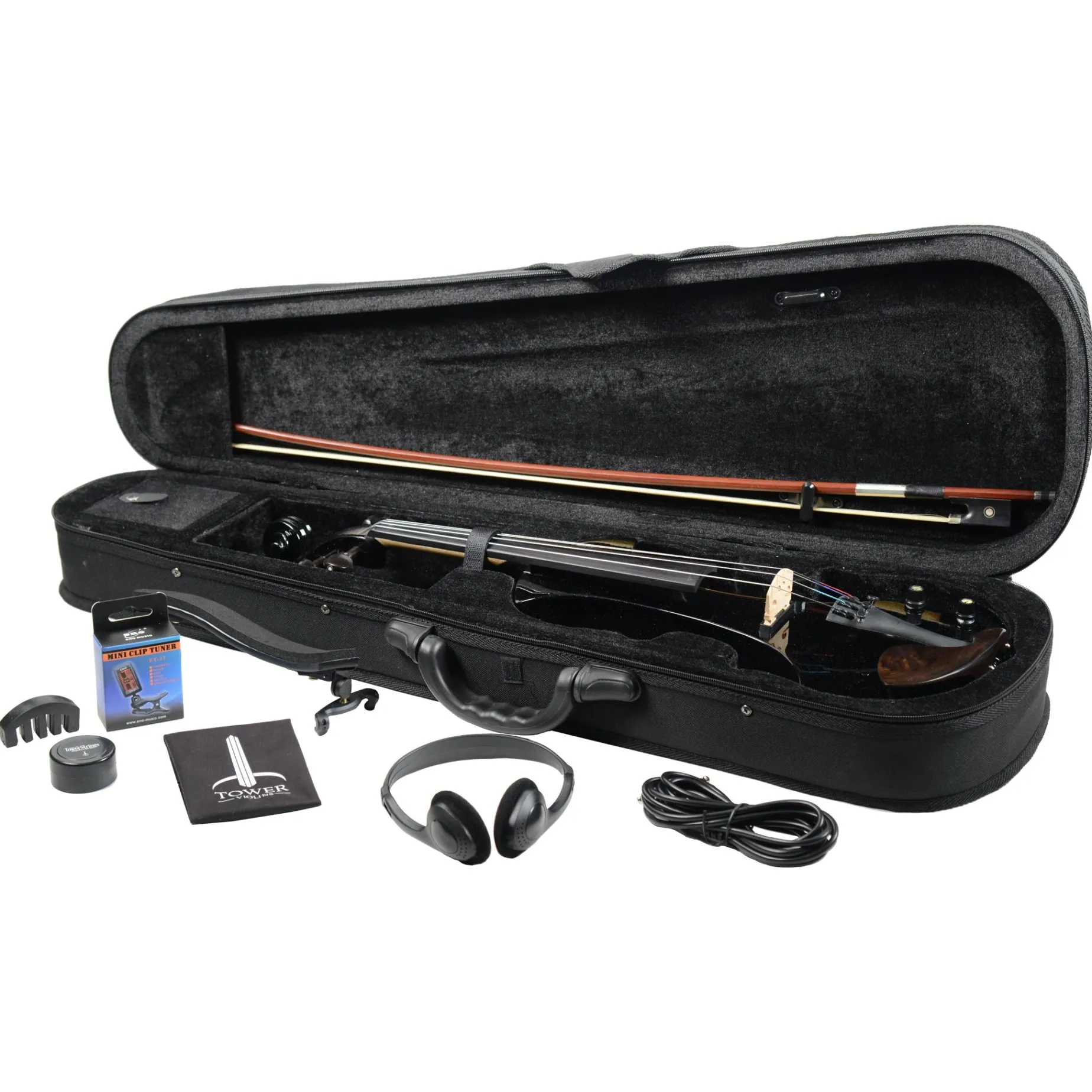 B-Stock Tower Strings Electric Pro Violin Outfit