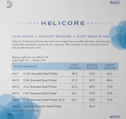 D'Addario Helicore Orchestral Bass E String