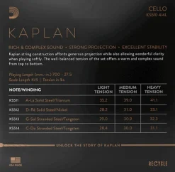 D'Addario Kaplan Cello String Set