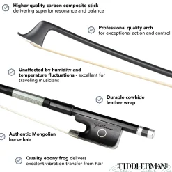 Fiddlerman Carbon Fiber Cello Bow