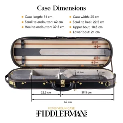 Fiddlerman Quality Oblong Violin Case FC100