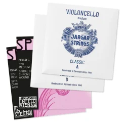 Jargar A & D, Thomastik Spirocore Chrome G & C Combo Cello String Set