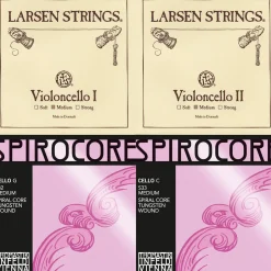 Larsen A & D, Thomastik Spirocore Tungsten G & C Combo Cello String Set