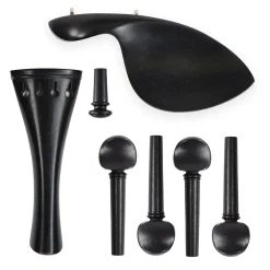 Supreme French Ebony Violin Fittings Set