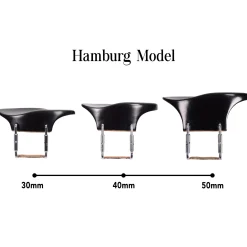 Supreme Hamburg Extra Tall Ebony Violin Chinrest