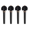 Supreme Hill Ebony Violin Peg Set with Pearwood Trim