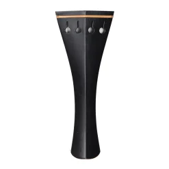 Supreme Hill Ebony Violin Tailpiece with Pearwood Trim