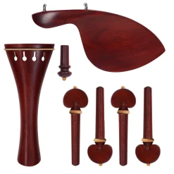 Supreme Purple Sandalwood Violin Fittings Set