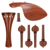 Supreme Red Sandalwood Violin Fittings Set