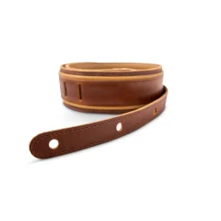 Taylor Spring Vine 2.5" Leather Guitar Strap - Medium Brown