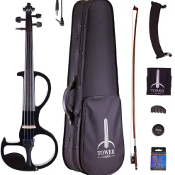 Tower Strings Electric Violin Outfit