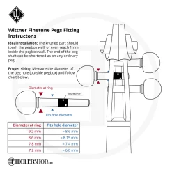 Wittner Finetune Geared Violin Peg Set